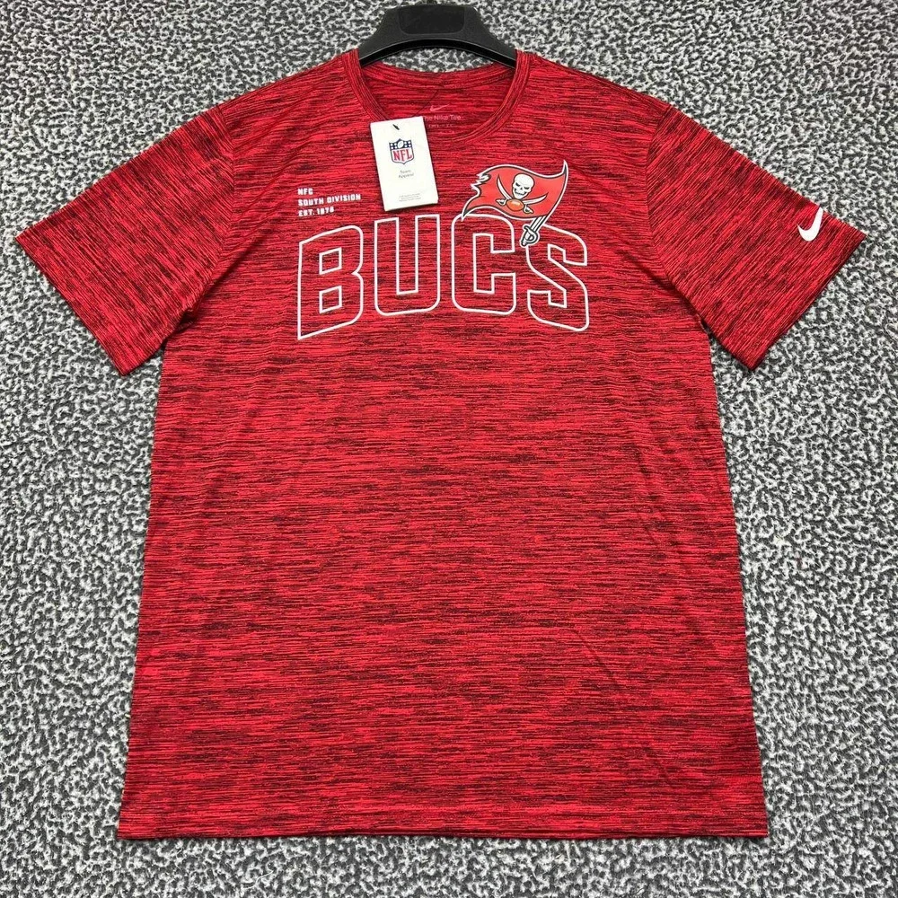 Nike‎ Dri-Fit Shirt Men Large Tampa Bay Buccaneers Short Sleeve Crew Neck New L